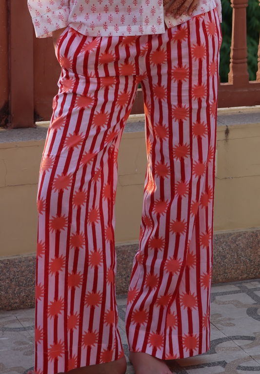 Coral Sunset Pyjama Bottoms
