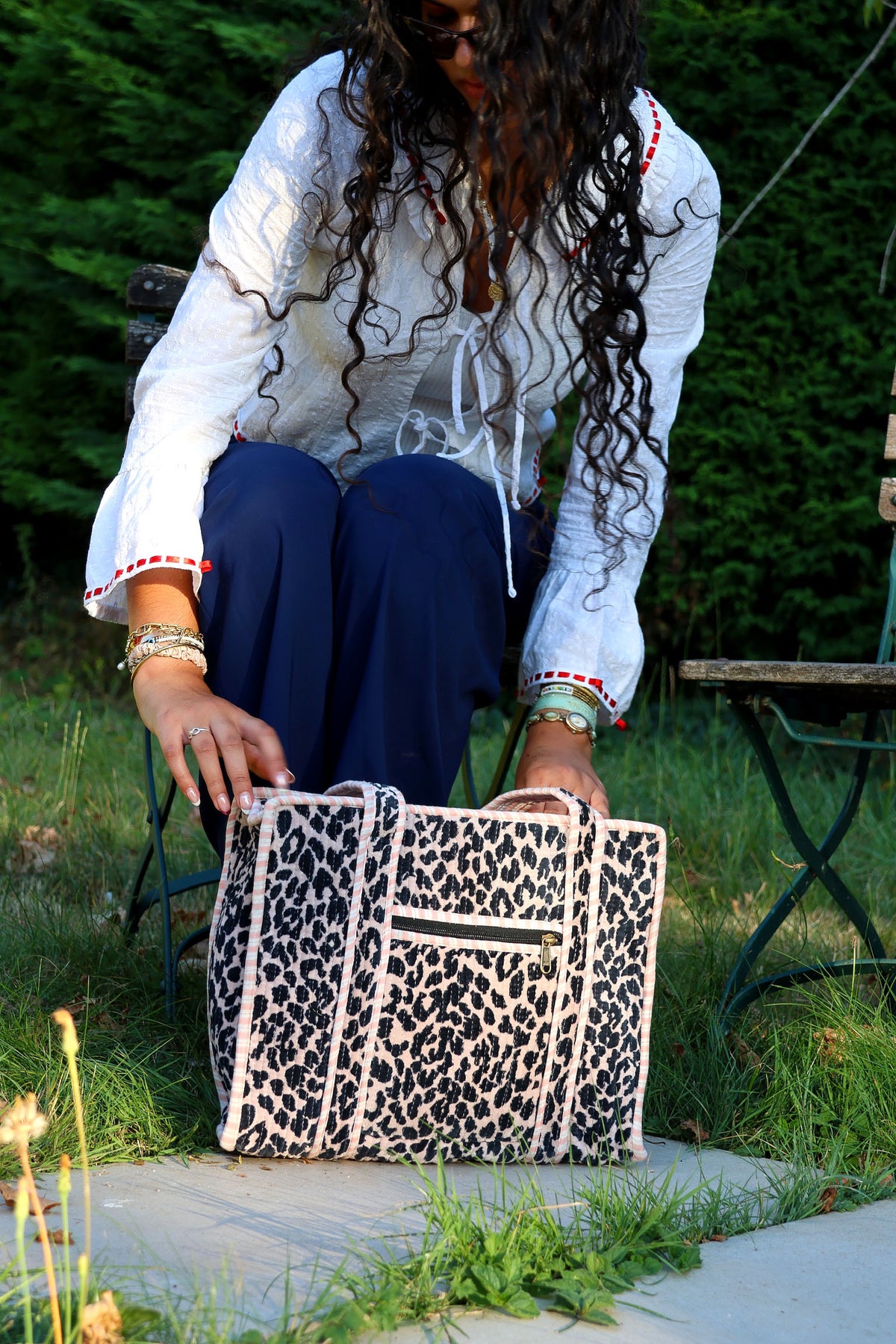 Pink Leopard Tote Bag