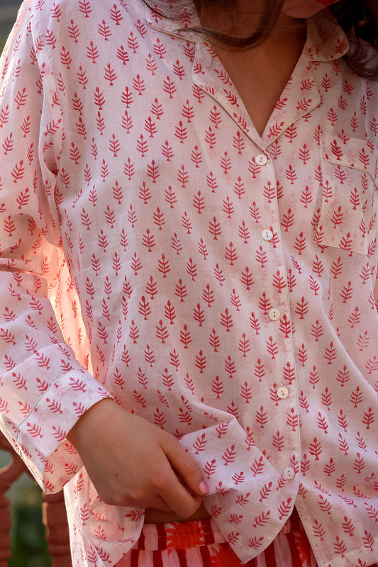 Coral Breeze Pyjama Shirt