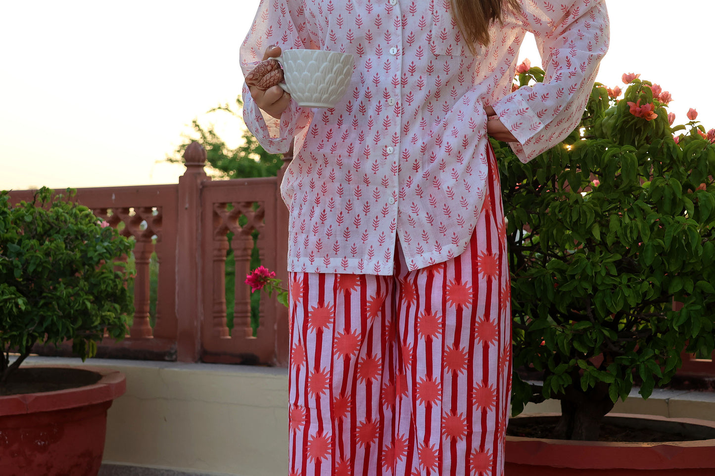 Coral Sunset Pyjama Bottoms