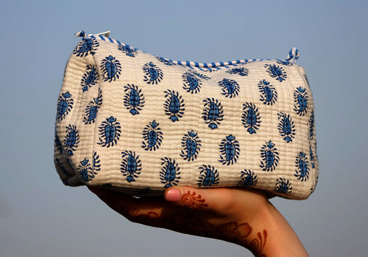 Blue Paisley Nesting Pouches