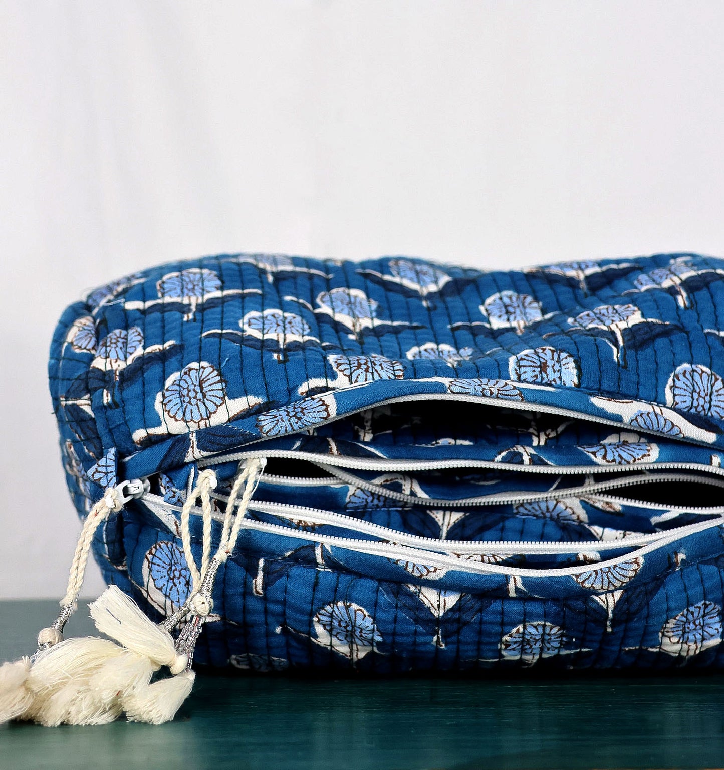 Indigo Bloom Nesting Pouches