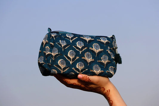 Indigo Bloom Nesting Pouches