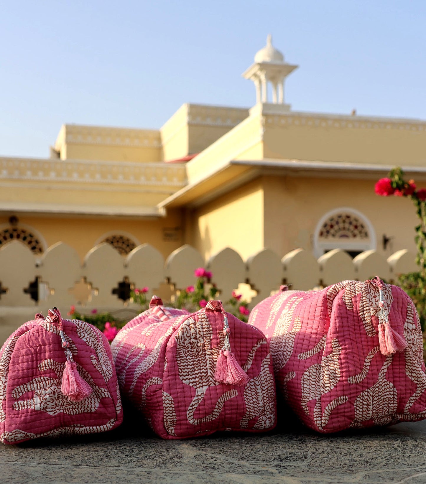 Pink Tiger Nesting Pouches